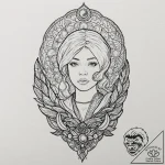 The gom jabbar from dune, tattoo flash sheet… – tattoo sketch (№1751926250_0, 07.07.2025 22:10) — tattoovalue.net