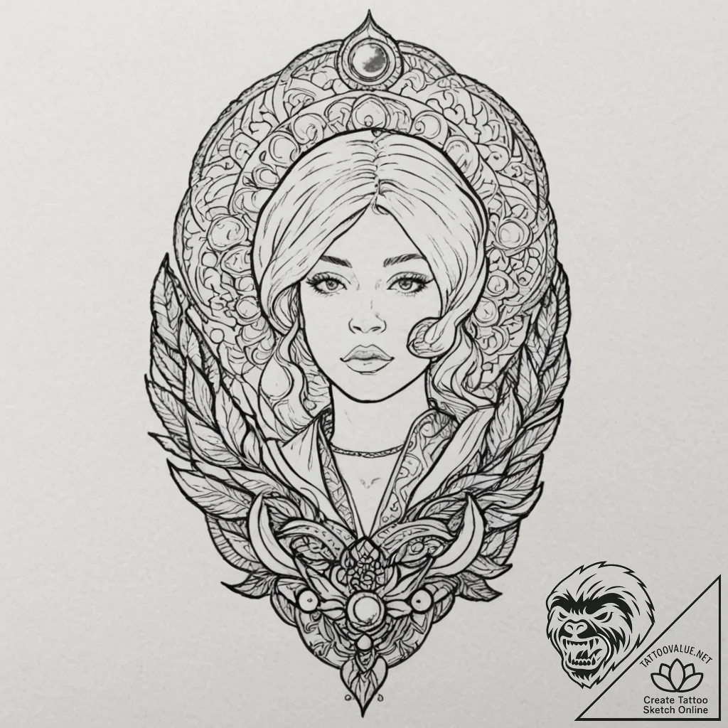 The gom jabbar from dune, tattoo flash sheet... - tattoo sketch (№1751926250_0, 07.07.2025 22:10) — tattoovalue.net