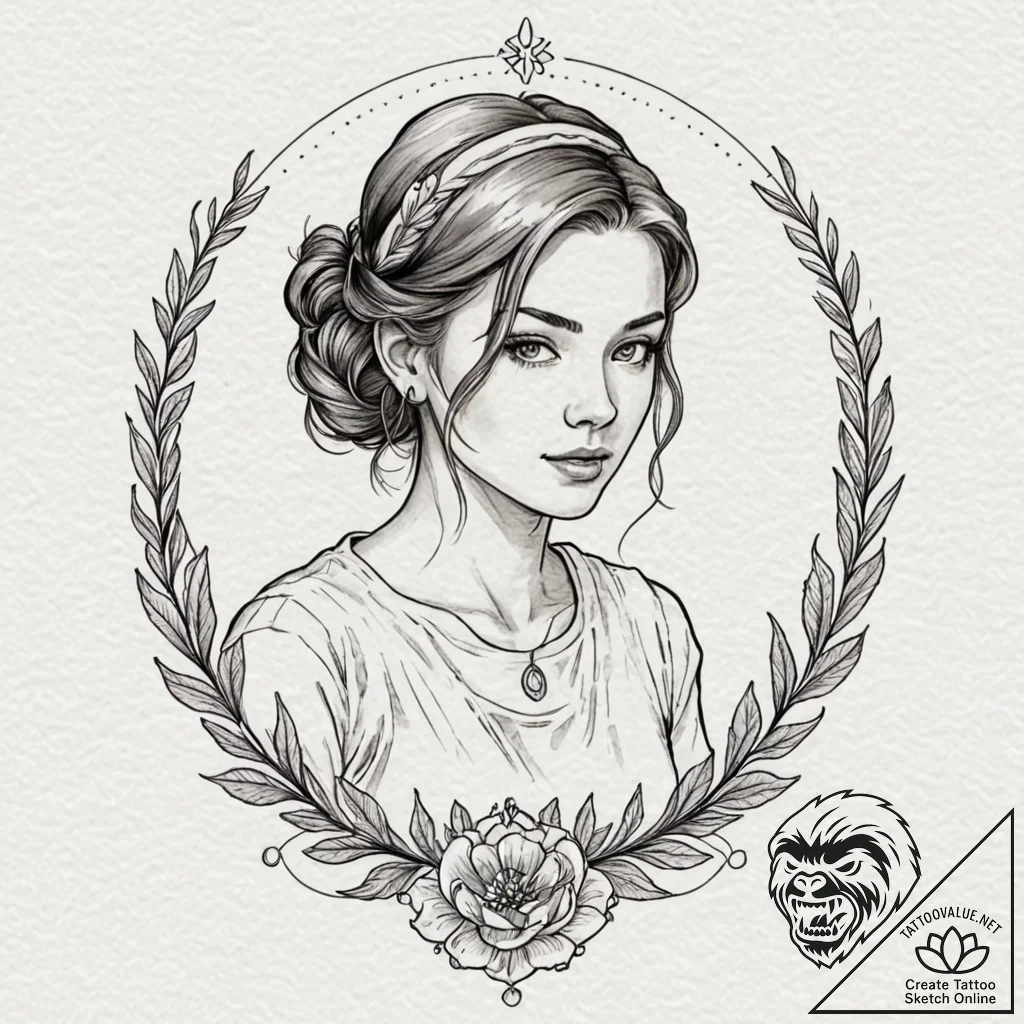 A watercolor tattoo of the main character fro... - tattoo sketch (№1751928121_0, 07.07.2025 22:42) — tattoovalue.net