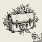 A graphic tattoo of the mysterious glowing br… – tattoo sketch (№1751929402_0, 07.07.2025 23:03) — tattoovalue.net