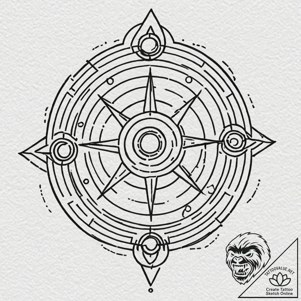 A linework tattoo of the eye of agamotto,, co... - tattoo sketch (№1751930940_0, 07.07.2025 23:29) — tattoovalue.net
