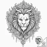 A sketch of the beast from beauty and the bea… – tattoo sketch (№1751931191_0, 07.07.2025 23:33) — tattoovalue.net