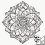 Atom, tattoo sketch design, dotwork shading,… – tattoo sketch (№1751931697_0, 07.07.2025 23:41) — tattoovalue.net