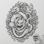 A sketch of the main characters from ghostbus… – tattoo sketch (№1751931867_0, 07.07.2025 23:44) — tattoovalue.net