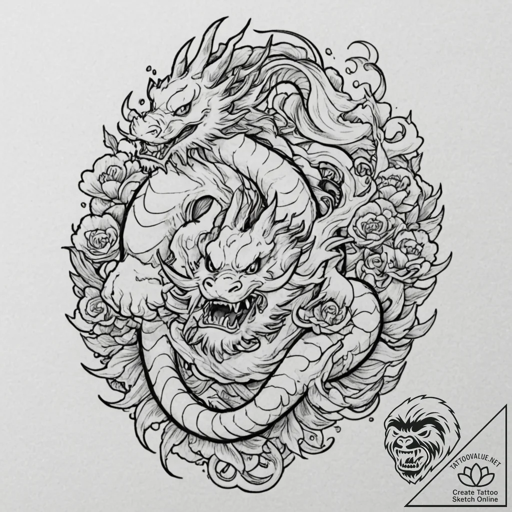 A sketch of the main characters from ghostbus... - tattoo sketch (№1751931867_0, 07.07.2025 23:44) — tattoovalue.net