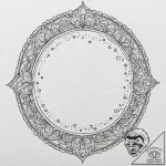 A window looking out onto a galaxy, tattoo dr… – tattoo sketch (№1751932625_0, 07.07.2025 23:57) — tattoovalue.net