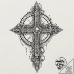 Circle, tattoo flash sheet design, studio lig… – tattoo sketch (№1751934064_0, 08.07.2025 00:21) — tattoovalue.net