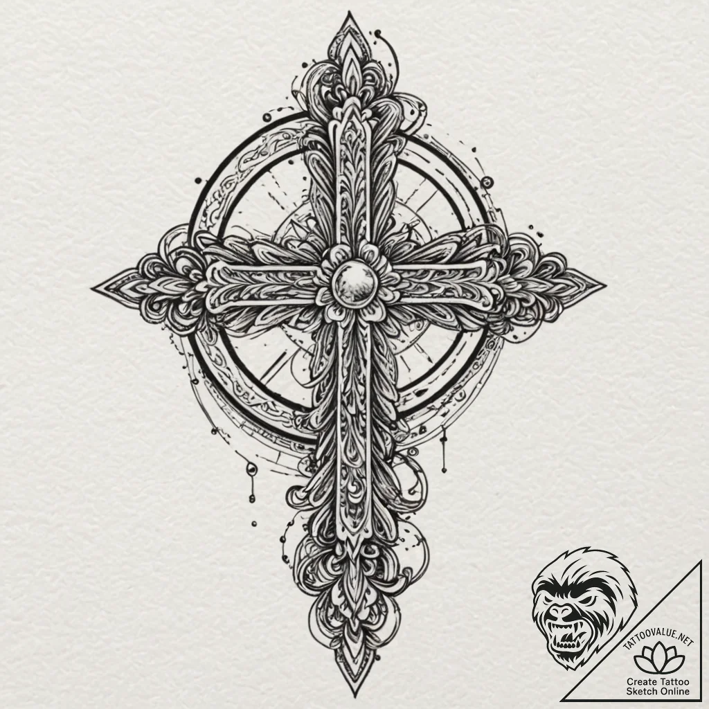 Circle, tattoo flash sheet design, studio lig... - tattoo sketch (№1751934064_0, 08.07.2025 00:21) — tattoovalue.net