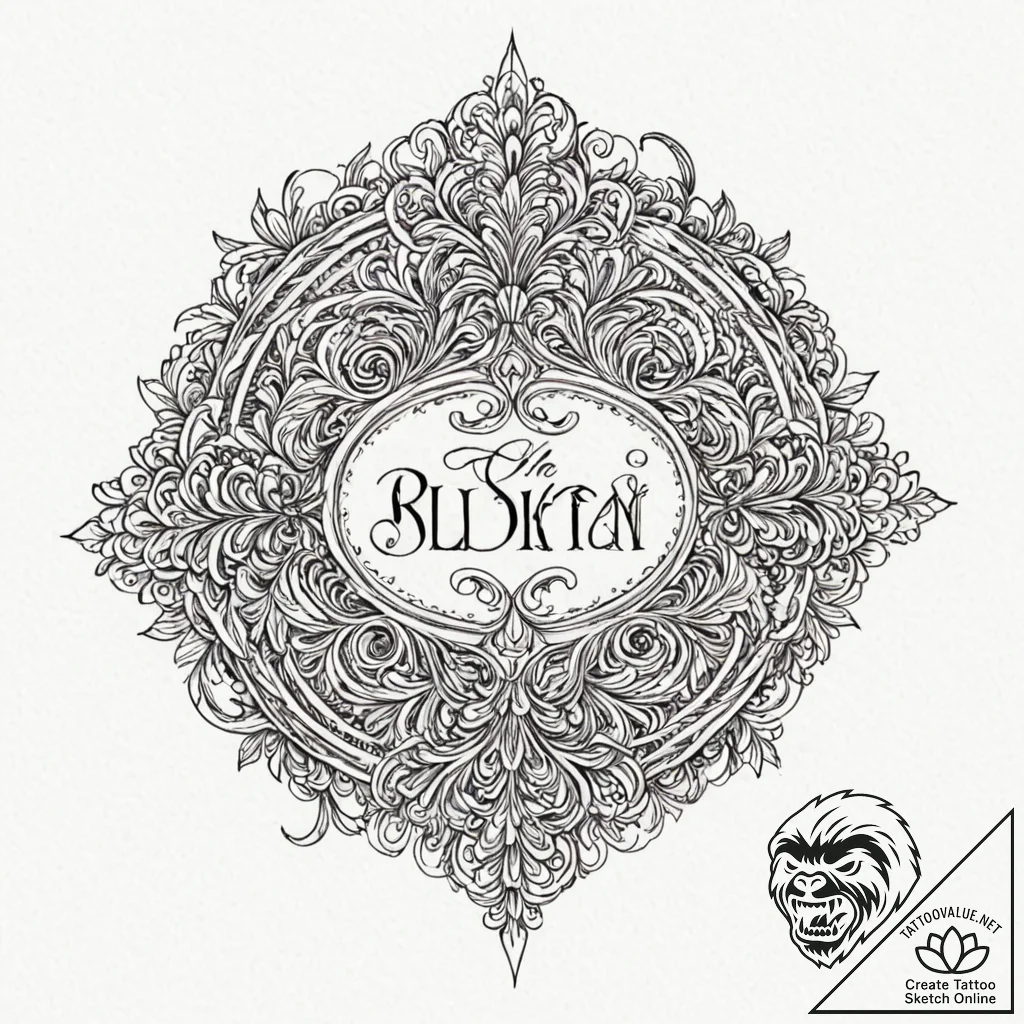 A sketch of the business card with the "silia... - tattoo sketch (№1751935674_0, 08.07.2025 00:47) — tattoovalue.net