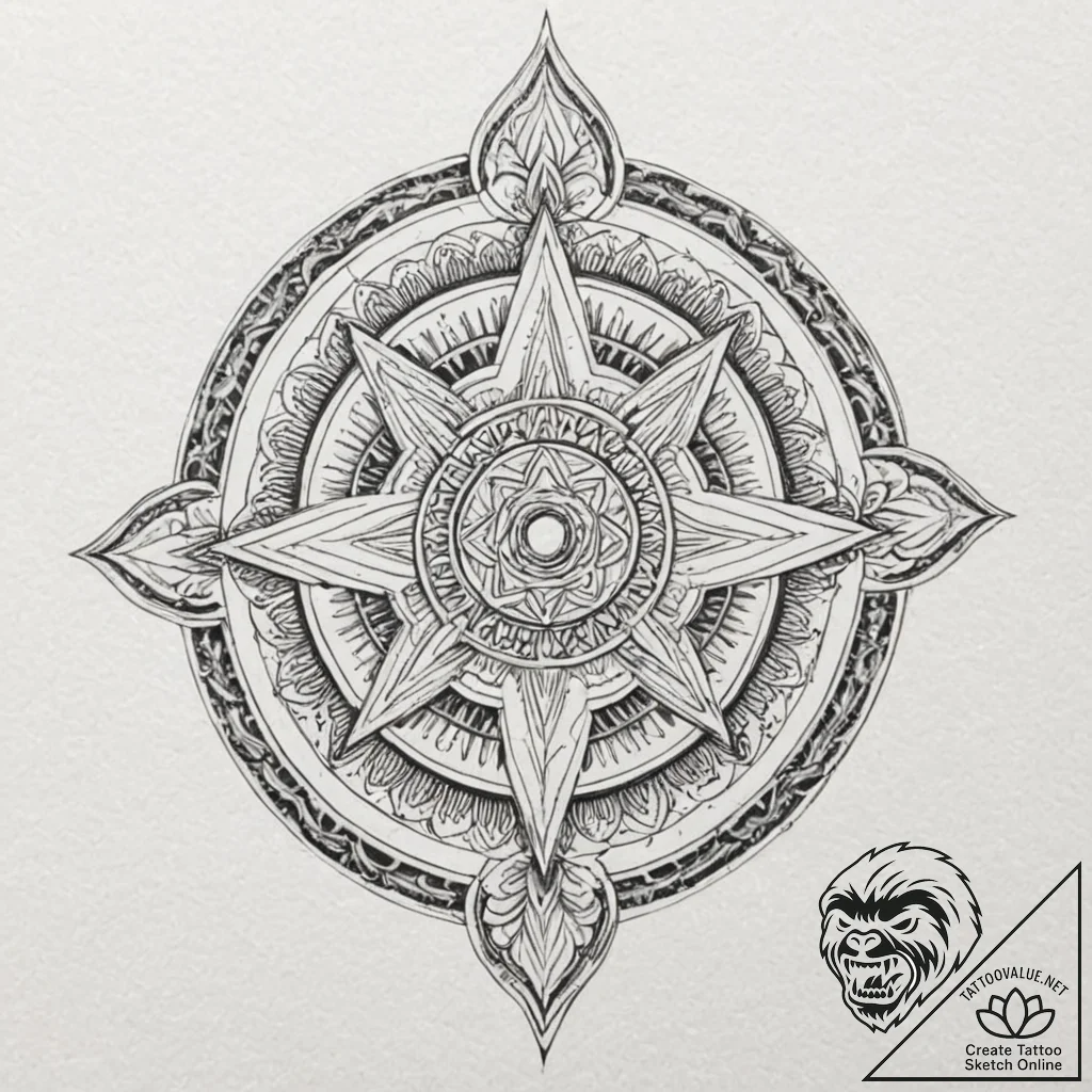 Excalibur in the stone, concept art for tatto... - tattoo sketch (№1751936350_0, 08.07.2025 00:59) — tattoovalue.net