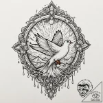 Neo-traditional tattoo of the glowing “tears… – tattoo sketch (№1751937274_0, 08.07.2025 01:14) — tattoovalue.net