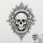 An icelandic magical stave (e.g., г¦gishjгўlm… – tattoo sketch (№1751938325_0, 08.07.2025 01:32) — tattoovalue.net