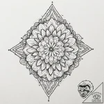 Lace, artistic tattoo sketch, minimalist appr… – tattoo sketch (№1751940772_0, 08.07.2025 02:12) — tattoovalue.net