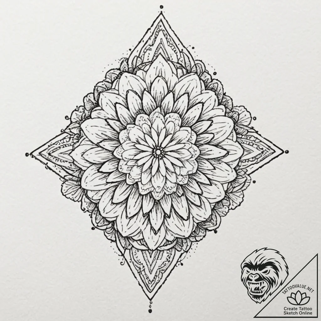 Lace, artistic tattoo sketch, minimalist appr... - tattoo sketch (№1751940772_0, 08.07.2025 02:12) — tattoovalue.net