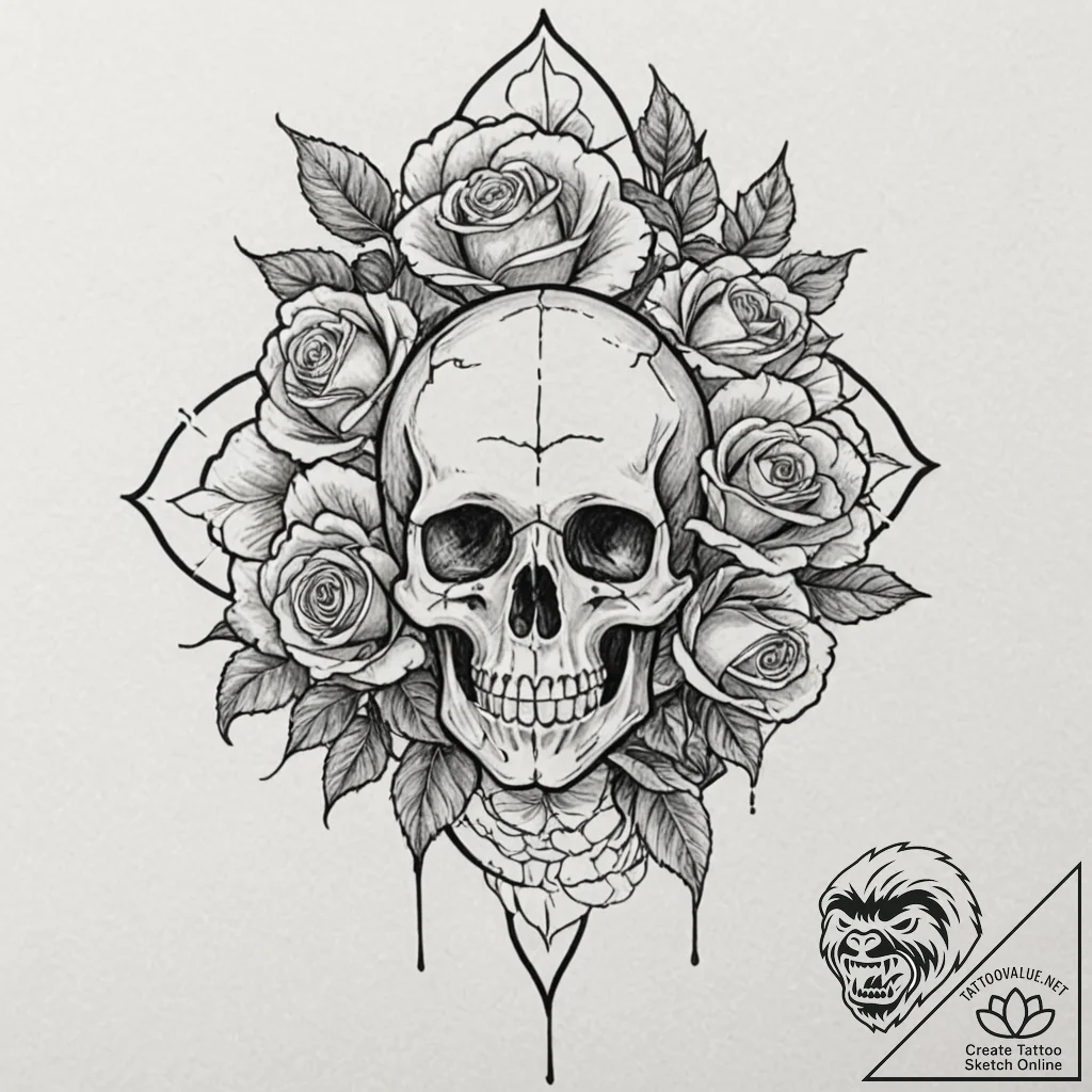 Maple, tattoo line art, black and white sketc... - tattoo sketch (№1751941028_0, 08.07.2025 02:17) — tattoovalue.net