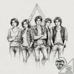 A watercolor tattoo of the main characters fr… – tattoo sketch (№1751942130_0, 08.07.2025 02:35) — tattoovalue.net