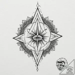 A dotwork tattoo of the five witcher signs: a… – tattoo sketch (№1751942552_0, 08.07.2025 02:42) — tattoovalue.net