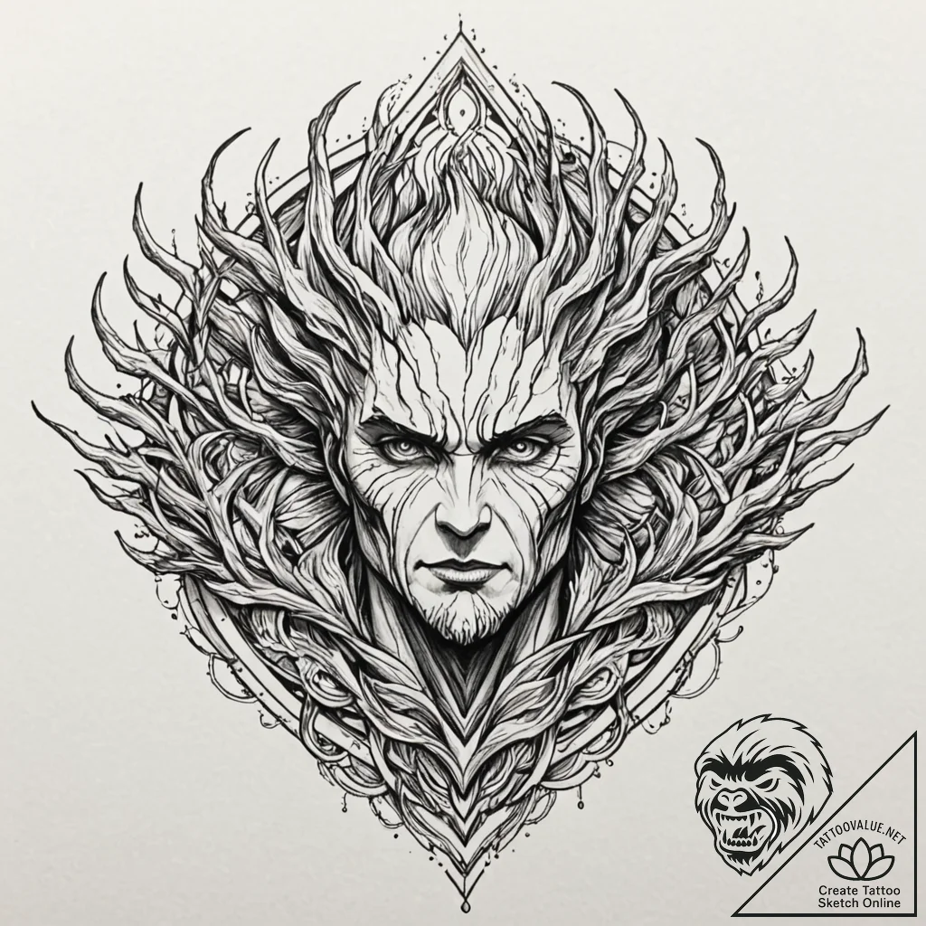 Guardians of the galaxy, tattoo drawing outli... - tattoo sketch (№1751943058_0, 08.07.2025 02:50) — tattoovalue.net