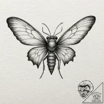A watercolor sketch of a fairy with delicate,… – tattoo sketch (№1751944913_0, 08.07.2025 03:21) — tattoovalue.net