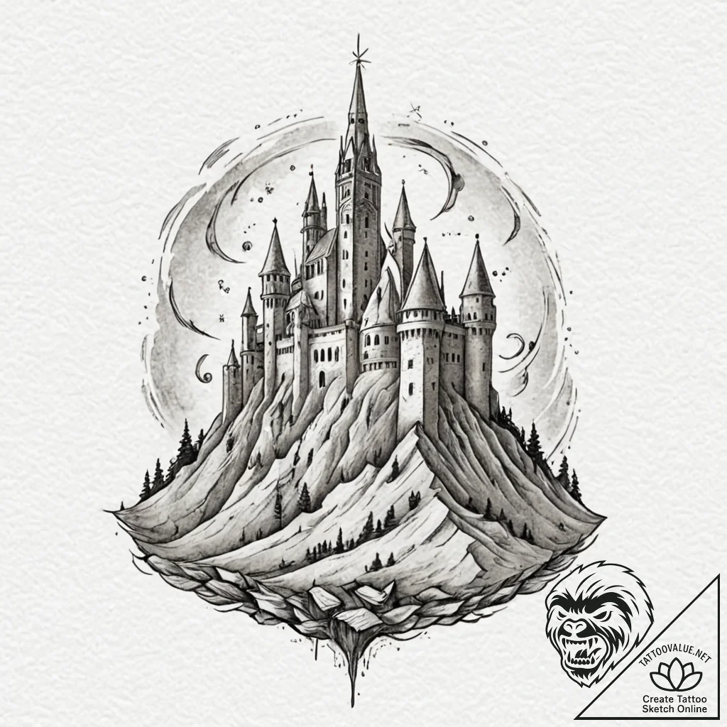 A watercolor tattoo of the lighting of the be... - tattoo sketch (№1751945335_0, 08.07.2025 03:28) — tattoovalue.net