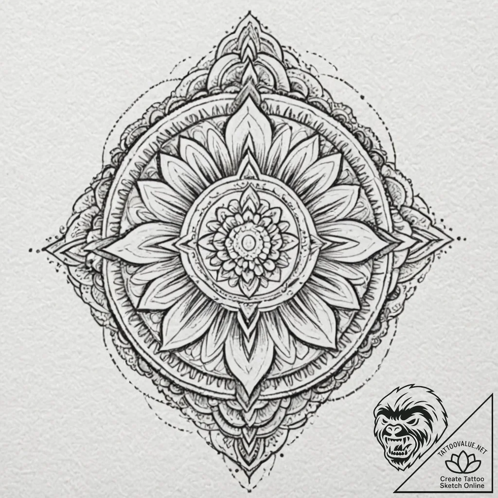 Shield, concept art for tattoo, aesthetically... - tattoo sketch (№1751946417_0, 08.07.2025 03:46) — tattoovalue.net
