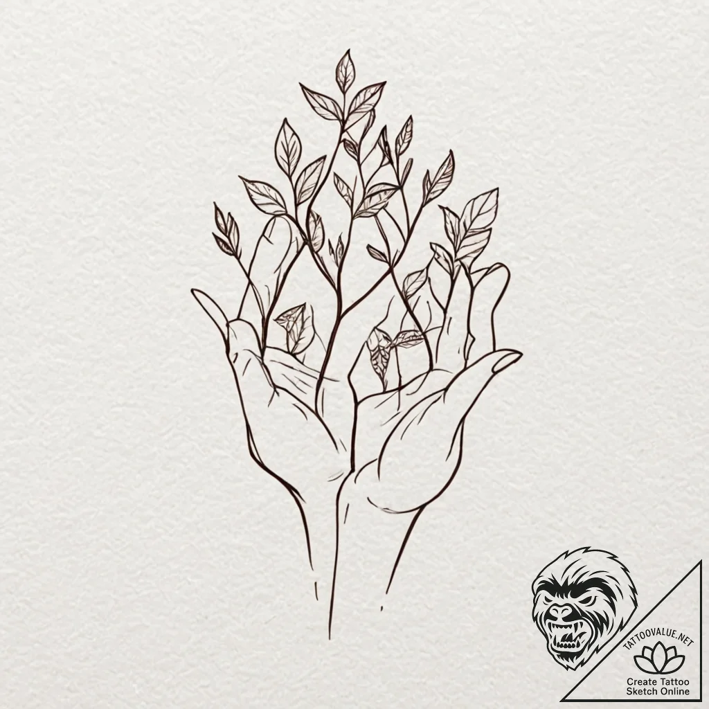 A sketch of mathilda from lг©on, holding a pl... - tattoo sketch (№1751948015_0, 08.07.2025 04:13) — tattoovalue.net