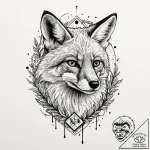 A linework tattoo of the fox that follows fle… – tattoo sketch (№1751948267_0, 08.07.2025 04:17) — tattoovalue.net