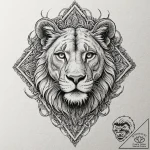 Lioness, concept art for tattoo, detailed cro… – tattoo sketch (№1751949021_0, 08.07.2025 04:30) — tattoovalue.net