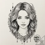A sketch of janet from the good place, “not a… – tattoo sketch (№1751949106_0, 08.07.2025 04:31) — tattoovalue.net