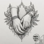 A linework tattoo of the “law of surprise”, a… – tattoo sketch (№1751949274_0, 08.07.2025 04:34) — tattoovalue.net