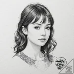 A linework tattoo of the “perfect girl” from… – tattoo sketch (№1751949358_0, 08.07.2025 04:35) — tattoovalue.net