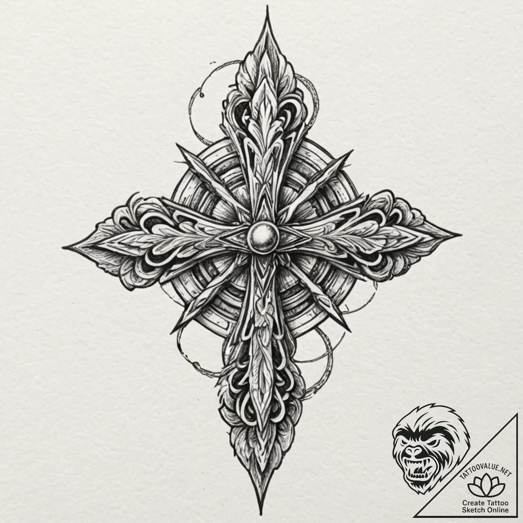 Banshee, artistic tattoo sketch, on white pap... - tattoo sketch (№1751950030_0, 08.07.2025 04:47) — tattoovalue.net