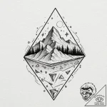 Triangle, tattoo flash sheet design, moderate… – tattoo sketch (№1751951037_0, 08.07.2025 05:03) — tattoovalue.net