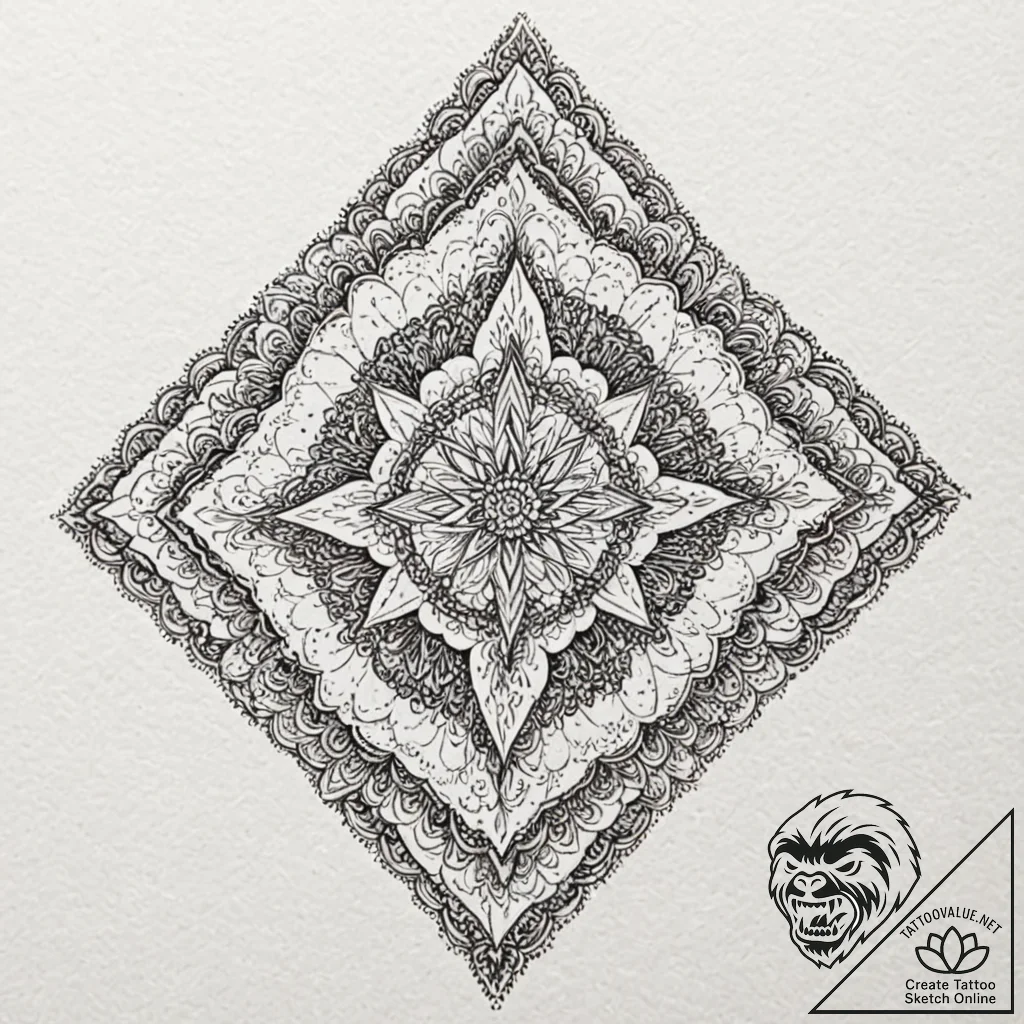 Sky, tattoo sketch design, highly detailed, i... - tattoo sketch (№1751952632_0, 08.07.2025 05:30) — tattoovalue.net