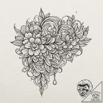 Epaulet, tattoo sketch design, bold outlines,… – tattoo sketch (№1751952884_0, 08.07.2025 05:34) — tattoovalue.net