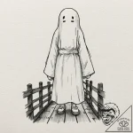 A watercolor tattoo of no-face (kaonashi) fro… – tattoo sketch (№1751953053_0, 08.07.2025 05:37) — tattoovalue.net