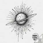 Comet, concept art for tattoo, on white paper… – tattoo sketch (№1751954477_0, 08.07.2025 06:01) — tattoovalue.net