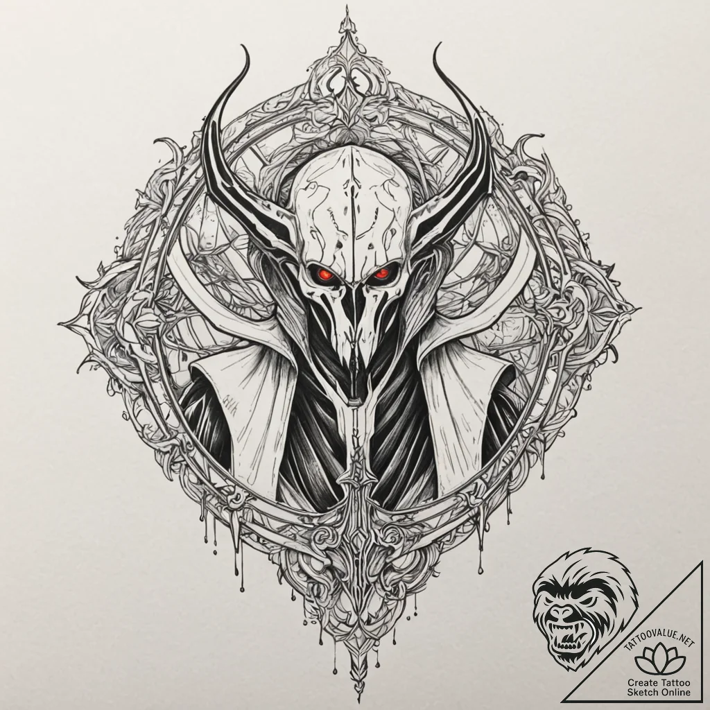 34. trash polka sketch of general grievous wi... - tattoo sketch (№1751957433_0, 08.07.2025 06:50) — tattoovalue.net
