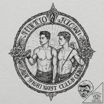 A chicano lettering tattoo of “the first rule… – tattoo sketch (№1751957687_0, 08.07.2025 06:54) — tattoovalue.net