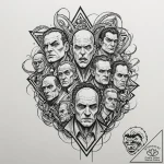 рєр»р°сѓсѓрёс‡рµсѓрєрёрµ с…рѕсђсђрѕсђс‹ (univ… – tattoo sketch (№1751960763_0, 08.07.2025 07:46) — tattoovalue.net