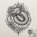 Ninja, tattoo flash sheet design, aesthetical… – tattoo sketch (№1751960846_0, 08.07.2025 07:47) — tattoovalue.net