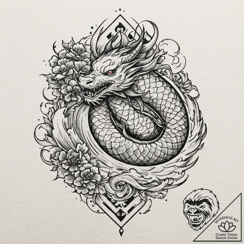 Ninja, tattoo flash sheet design, aesthetical... - tattoo sketch (№1751960846_0, 08.07.2025 07:47) — tattoovalue.net
