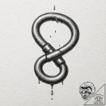 Shackles, tattoo sketch design, minimalist ap… – tattoo sketch (№1751961097_0, 08.07.2025 07:51) — tattoovalue.net