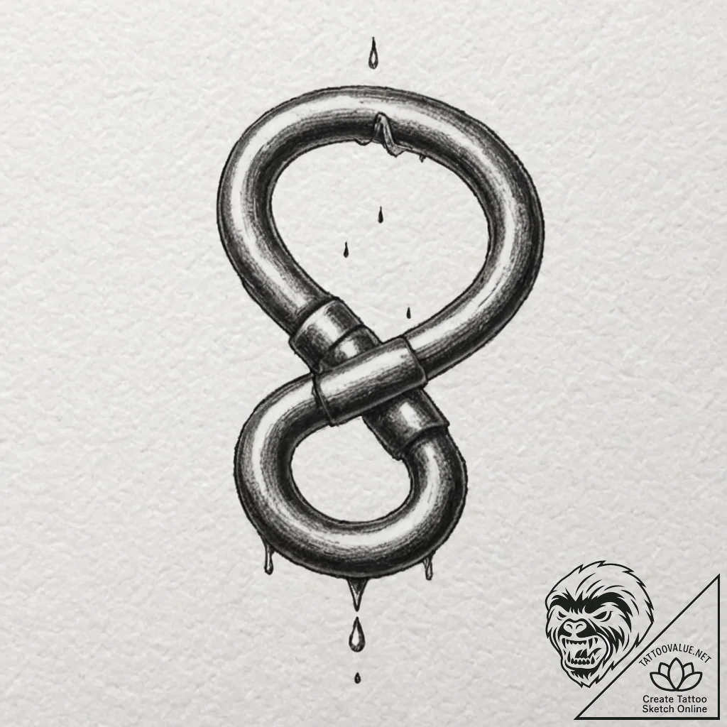 Shackles, tattoo sketch design, minimalist ap... - tattoo sketch (№1751961097_0, 08.07.2025 07:51) — tattoovalue.net