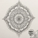 Clock, concept art for tattoo, minimalist app… – tattoo sketch (№1751961182_0, 08.07.2025 07:53) — tattoovalue.net