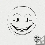 A watercolor sketch of the creepy “smile” fro… – tattoo sketch (№1751961350_0, 08.07.2025 07:55) — tattoovalue.net