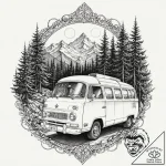 A sketch of the main character from into the… – tattoo sketch (№1751963707_0, 08.07.2025 08:35) — tattoovalue.net