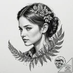 Ellie’s fern tattoo from the last of us, tatt… – tattoo sketch (№1751966230_0, 08.07.2025 09:17) — tattoovalue.net