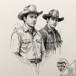 A neo-traditional portrait of the main charac… – tattoo sketch (№1751966315_0, 08.07.2025 09:18) — tattoovalue.net