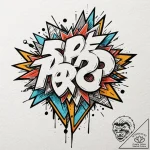 A graphic tattoo of the “88 mph” speed displa… – tattoo sketch (№1751966399_0, 08.07.2025 09:19) — tattoovalue.net